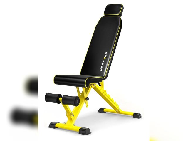 Lot 96-160978 - NextRep Adjustable Weight Bench,1000 LB Fast Folding Workout Bench for Home Gym Strength Training, I...