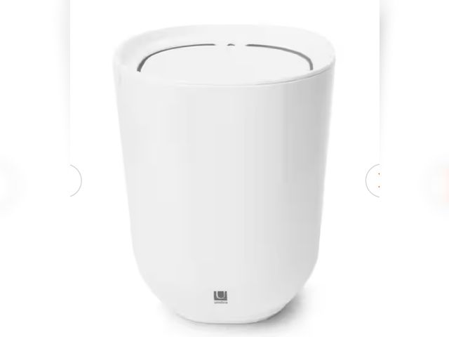 Lot 96-173798 - Umbra Small Waste Can with Lid in White New