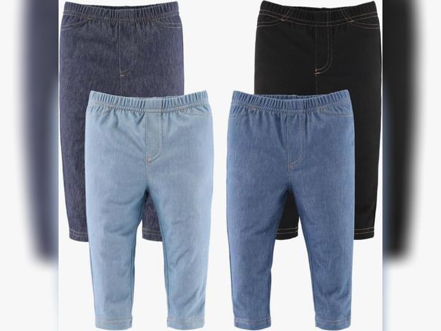 Lot 96-142327 - The Peanutshell Baby Jeggings for Boys and Girls, Super Soft Stretchy Denim, Unisex 4 PackSize 24 Mo...