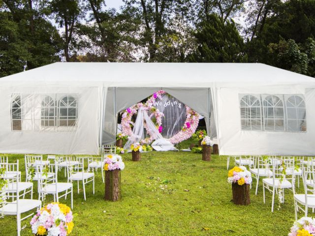 Lot 96-186349 - Costway 10 x 30 Feet Outdoor Canopy Tent with 6 Removable Sidewalls and 2 Doorways
New 
Msrp $397.00