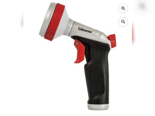 Lot 96-184053 - Gilmour Professional 8 Pattern Watering Nozzle, Click Control Trigger, Durable Metal Construction Un...