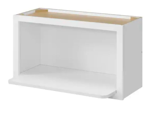 Lot 96-173181 - Hampton Bay
Avondale 30 in. W x 12 in. D x 18 in. H Ready to Assemble Plywood Shaker Microwave Wall ...