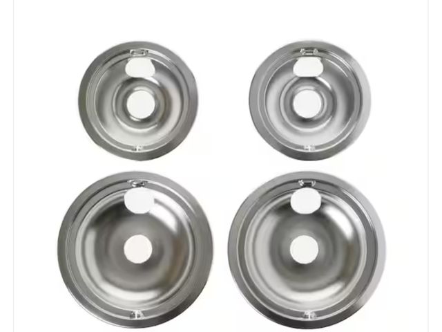Lot 96-162494 - Everbilt
Chrome Range Drip Bowl (GE) (4-Pack) new