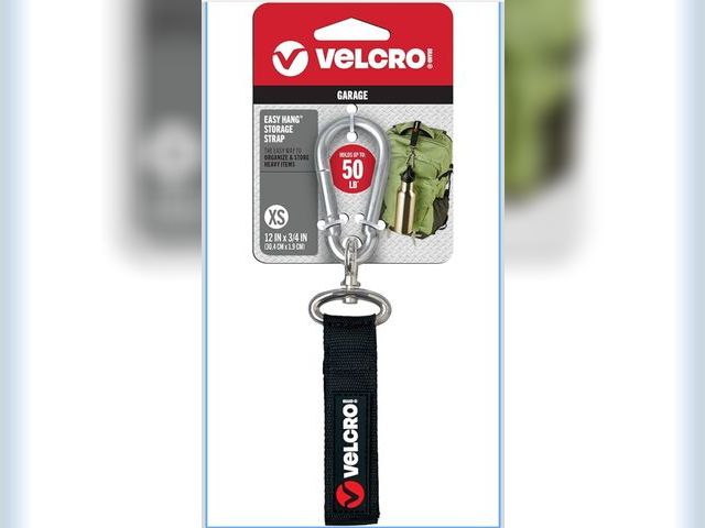Lot 96-198519 - VELCRO Brand VEL-30196-USA Easy Hang Strap with Carabiner Clip Attach Water Bottles and Accessories ...