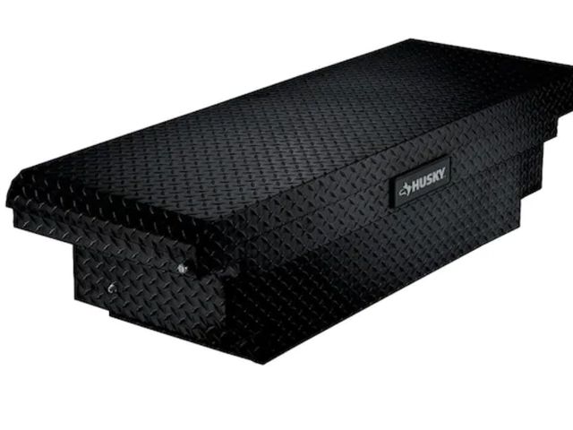 Lot 96-174086 - Husky
61.86 in. Matte Black Aluminum Low Profile Mid-Size Crossbed Truck Tool Box New MSRP $429