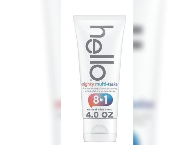 Lot 96-201108 - hello 8 in 1 Mighty Multi-Tasker Fluoride Toothpaste, Natural Mint Blend, 4.0 Oz Tube EXP 11/24 New