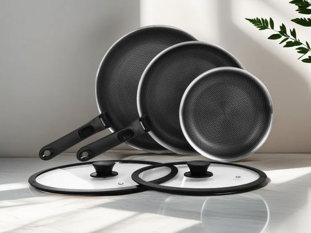 Lot 96-181678 - RoyDX Hybrid fry pan set
unused open box 
MSRP $149.99