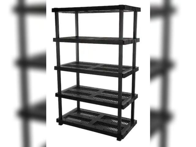 JDCBidding.com - Lot 96-217567 - HDX 5 Tier Plastic Adjustable Garage ...