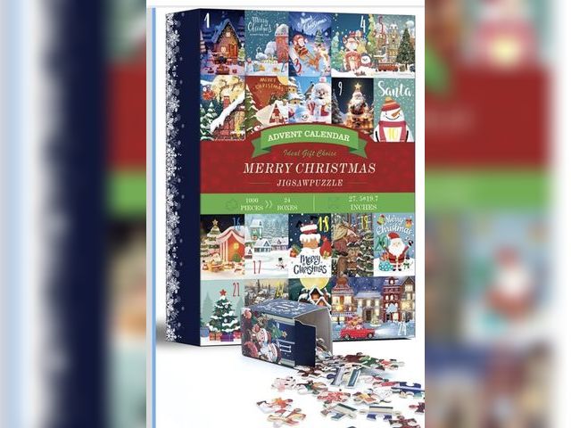 Lot 96-193917 - Advent Calendar 2025 Christmas Jigsaw Puzzles -All in one with 1000 Pieces Santa Claus Puzzle 24 Day...