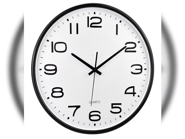 Lot 96-187729 - Plumeet 16'' Extra Large Wall Clock, Battery Operated Wall Clocks Silent Non-Ticking Quartz, Modern ...