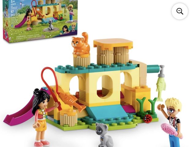 Lot 96-201034 - LEGO Friends Cat Playground Adventure, Animal Toy with Figures, Gift Set Idea for Kids, Girls and Bo...