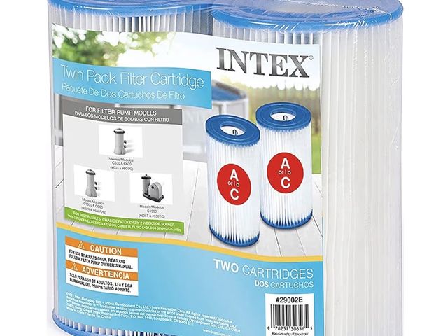 Lot 96-222210 - INTEX 29002E Type A Pool Filter Cartridge: for INTEX Filter Pumps – Easy-to-Clean – Dacron Paper – E...
