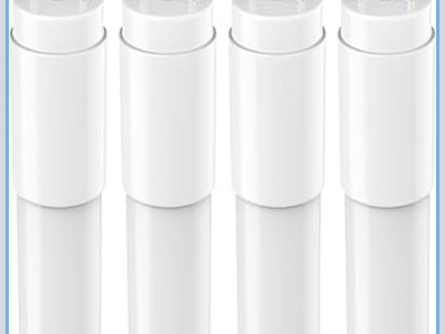 Lot 96-212216 - JESLED 4 Pack T8 LED Tube Lights 4FT, Fluorescent Replacement, 48 Inch, 14W, 2450LM, 5000K Daylight,...