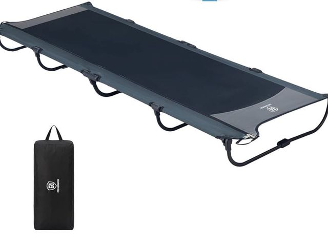 Lot 96-230675 - EVER ADVANCED Ultralight Aluminum Camping Cot – 20-Second Fast Fold, Zipper Carry Case, Supports 225...