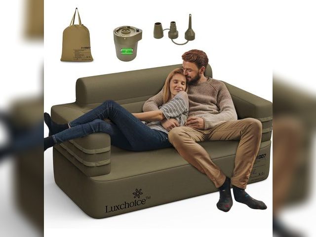 Lot 96-180029 - Appears to be Inflatable Couch Multifunctional Durable Inflatable Sofa with Built in Pump Inflatable...