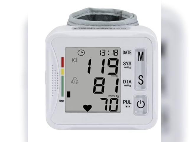 Lot 96-233347 - TOPBOMED Wrist Blood Pressure Monitor with Carrying Case Blood Pressure Monitor 2x99 Reading Memory ...