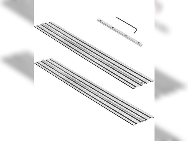 Lot 96-209965 - 110" Track Saw Guide Rail for DeWalt Track Saws, 55" x 2 Guide Rail with Connector Replacement for D...