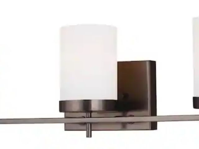 Lot 96-209873 - Generation Lighting
Studio Zire 24 in. W 3-Light Brushed Oil Rubbed Bronze Vanity Light with Etched ...