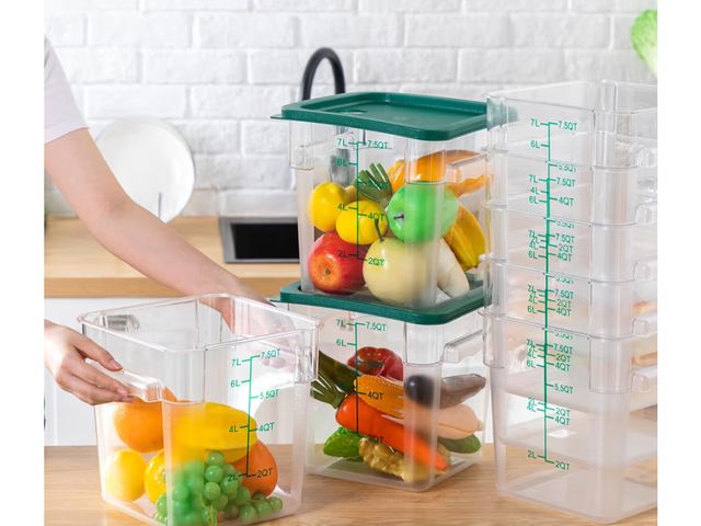 Lot 96-181261 - Lallisa 8 Pack 8 Qt Clear Food Storage Container, Square, Polycarbonate
Commercial Grade, Food Stora...