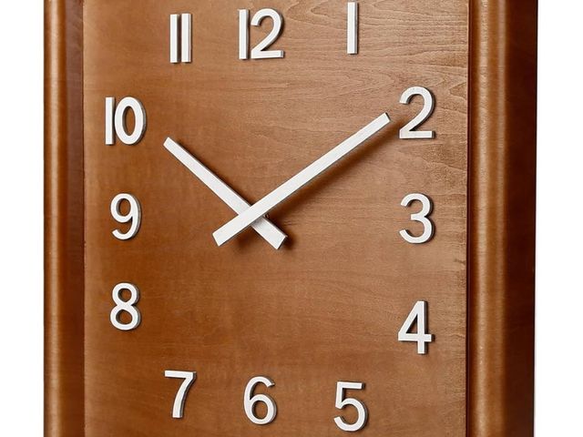 Lot 96-170139 - 14 inch Wall Clock; Wooden Wall Clock; Wall Hanging Decorations; Decorations; Large Decorative Clock...