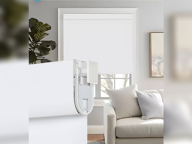 Lot 96-175903 - Persilux No Drill No Tools 100% Blackout Roller Blinds for Indoor Windows, Free-Stop Cordless Roller...