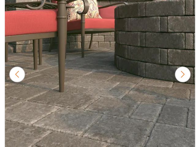 Lot 96-142382 - Full Pallet PavestoneRumbleStone Square 7 in. x 7 in. x 1.75 in. Greystone Concrete Paver (288 Pcs. ...