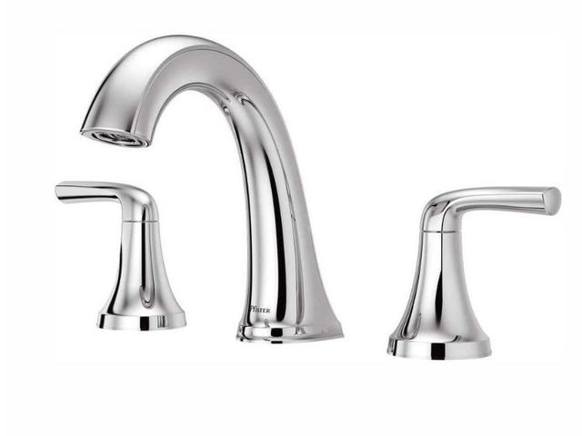 Lot 96-173954 - Pfister Ladera 8 in. Widespread Double Handle Bathroom Faucet in Polished Chrome MSRP $109
New