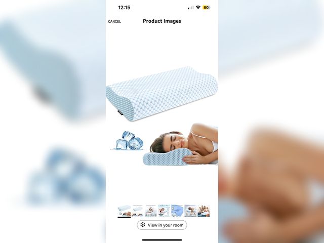 Lot 96-190326 - Cervical Pillow for Neck Pain Relief,Contour Memory Foam Pillows Sleeping,Odorless Ergonomic Adjusta...