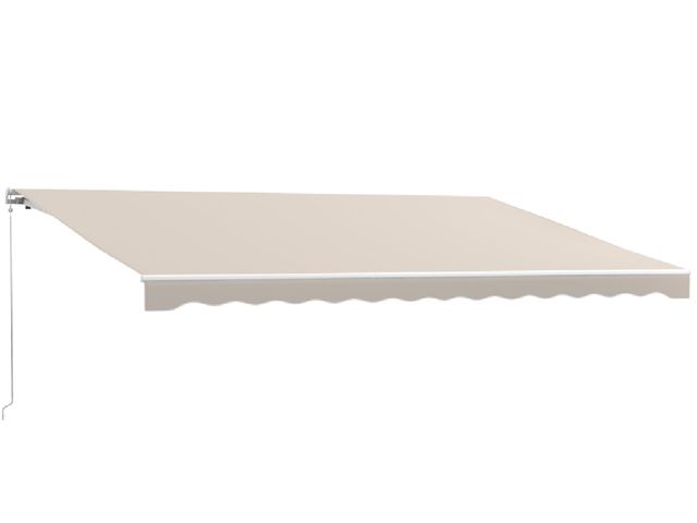 Lot 96-159489 - Outsunny 16'x10' Electric Retractable Awning Sunshade Shelter with Remote Controller &amp; Crank Han...