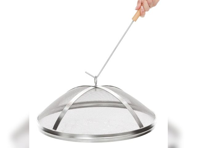 Lot 96-173649 - Fire Pit Spark Cover Compatible with Solo Stove Bonfire Size Fire Pit, Easy to Lift Stainless Steel ...