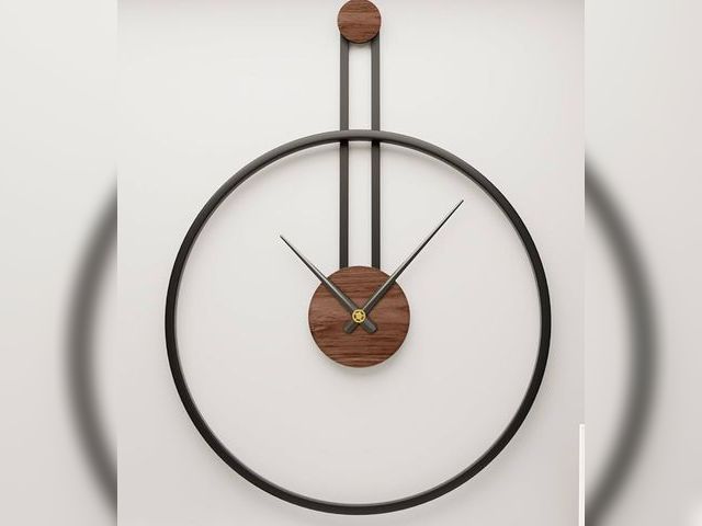 Lot 96-169522 - 32.3×24 Inch Extra Giant Large Metal Modern Farmhouse Oversized Decorative Wall Clocks for Living Ro...