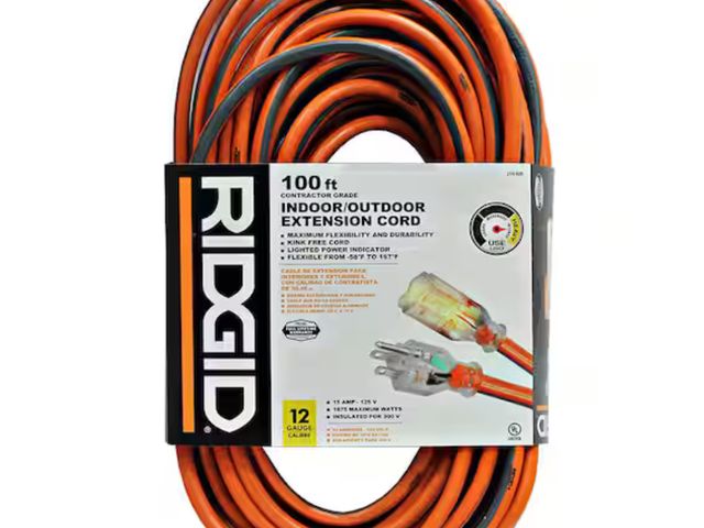 Lot 96-165093 - 100 ft. 12/3 Outdoor Extension Cord

Lightly Used , 

MSRP $100