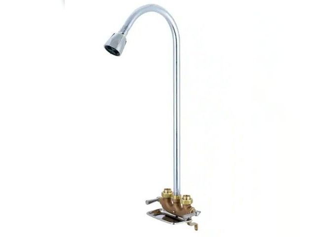 Lot 96-163322 - Central Brass
1-Spray Cast Brass Utility Shower Faucet in Rough Brass (Valve Included)
Appears Unuse...