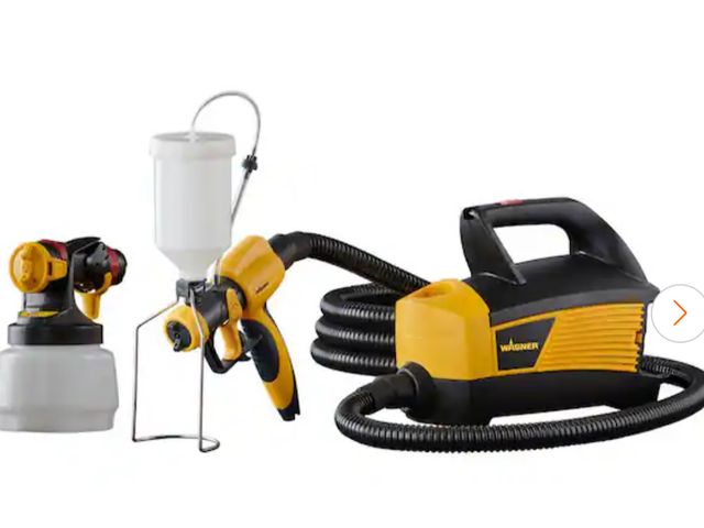 Lot 96-174960 - Wagner
FLEXiO 4300 Gravity Feed Electric Stand HVLP Paint Sprayer
Used Untested 
Msrp $219.00.