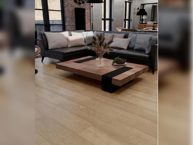 Lot 96-174565 - 268sq ft of TrafficMaster
Sweetwater Oak 7 mm x 7.6 in. W Laminate Wood Flooring (26.8 sq. ft. /Case...