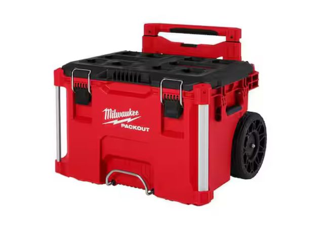 Lot 96-161629 - Milwaukee
PACKOUT 22 in. Rolling Modular Tool Box Low Profile Handle

MSRP $160

New