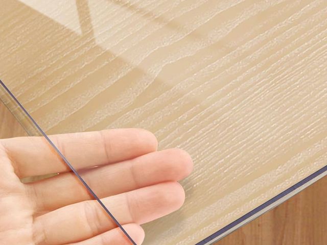 Lot 96-170080 - Clear Desk Mat 42 x 72 Inch, 1.5mm Thick Clear Table Protector, Protector for Dining Room Table, Wat...