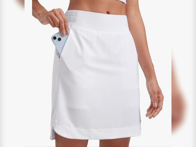 Lot 96-201308 - CRZ YOGA Golf Skirts for Women 18'' High Waisted A Line Athletic Casual Tennis Skort with Shorts Poc...