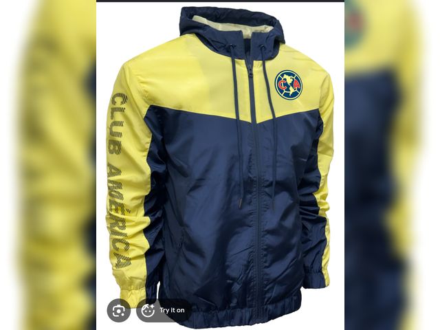 Lot 96-230519 - Icon Sports Club America Rain Jacket Yellow Navy XXL New