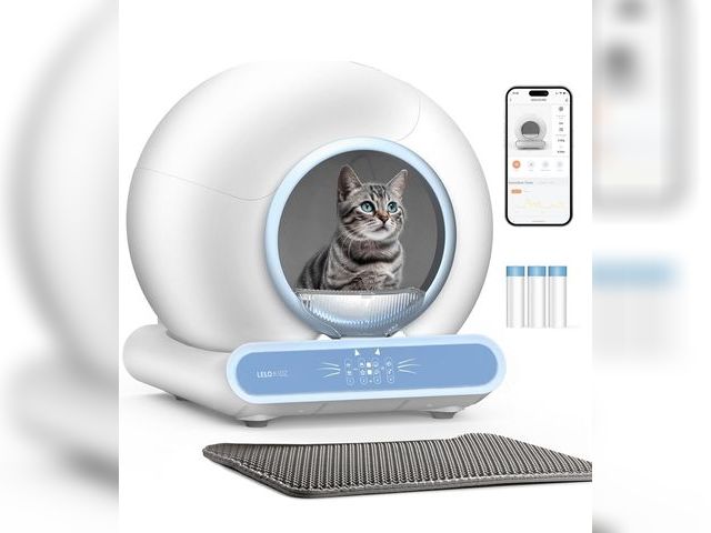 Lot 96-164453 - Self Cleaning Litter Box, Integrated Safety Automatic Cat Litter Box Self Cleaning 65L+9L for Multip...