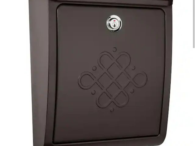 Lot 96-182465 - Architectural Mailboxes Bordeaux Rubbed Bronze, Medium, Steel, Locking, Wall Mount Mailbox unused, m...