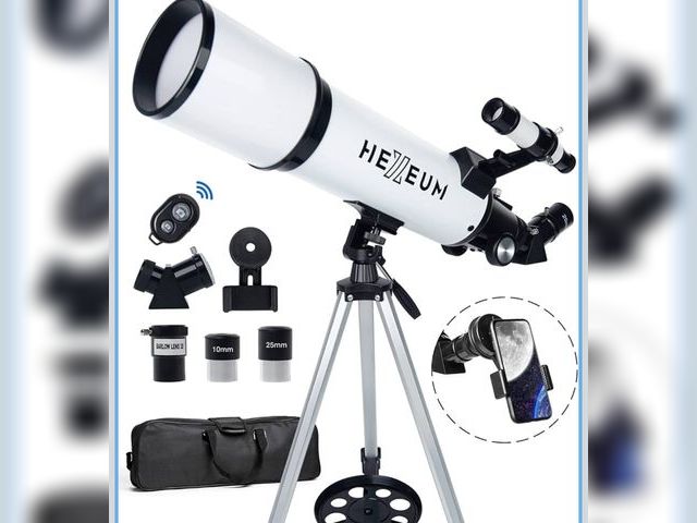 Lot 96-173293 - Telescope 80mm Aperture 600mm - Astronomical Portable Refracting Telescopes Fully Multi-Coated High ...