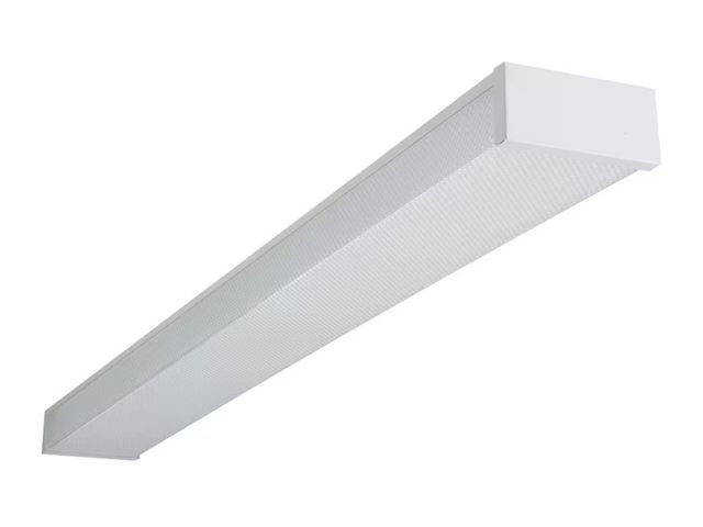 Lot 96-163296 - Metalux
WP 4 ft. 4000-Lumens 4000K Cool White 120-Volt White Integrated LED Wraparound Prismatic Com...