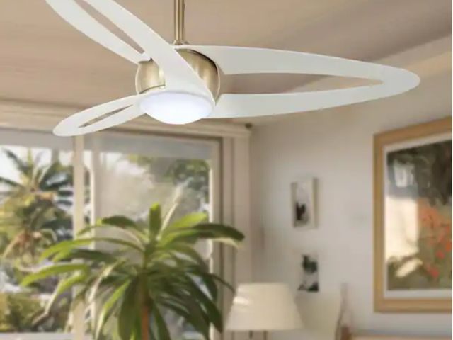 Lot 96-210918 - Hampton Bay
Torte 46 in. Indoor Brass Standard Ceiling Fan with CCT Integrated LED with Remote Inclu...