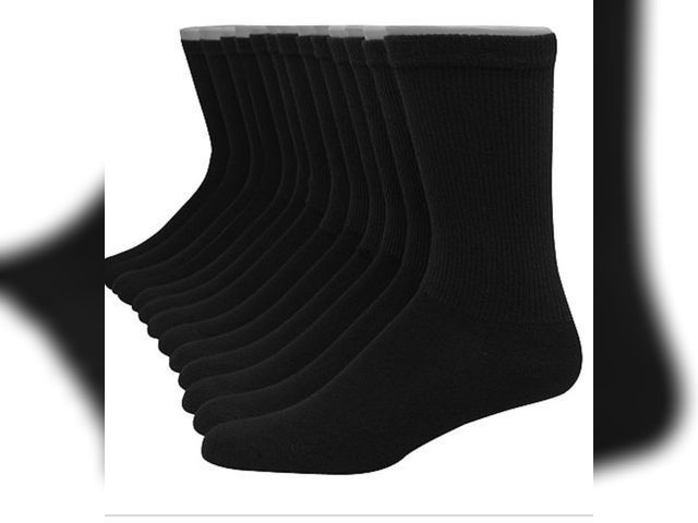Lot 96-178938 - Men's Hanes® 12 Pack Ultimate Soft &amp; Durable Crew Socks Size 6-12 New