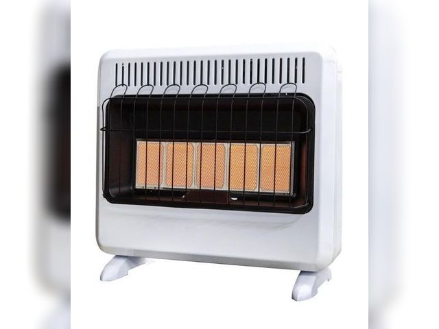 Lot 96-197518 - Mr. Heater 20,000 BTU Vent Free Radiant Natural Gas or Propane Dual Fuel Space MSRP $229 Unused 
Hea...