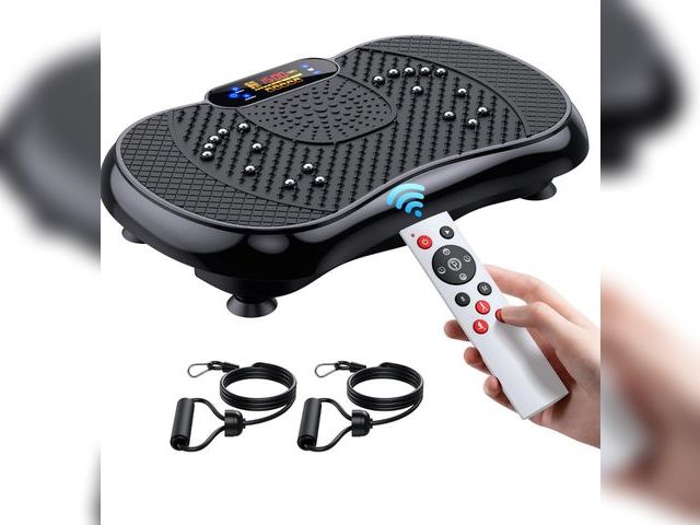 Lot 96-166144 - Vibration Plate Exercise Machine, Lymphatic Drainage Machine for Weight Loss, Full Body Workout Vibr...