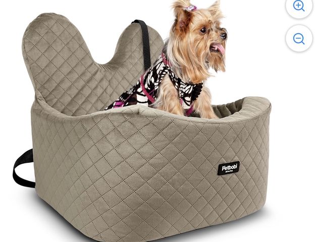 Lot 96-195134 - Petbobi Dog Car Seat for Small Dogs - Premium Booster Sightseeing Sofa Seat for Pet up to 25 lbs - E...
