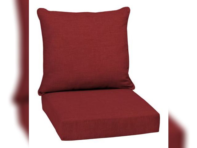 Lot 96-163992 - ARDEN
24 in. x 24 in. 2-Piece Deep Seating Outdoor Lounge Chair Cushion in Ruby Red Leala
New