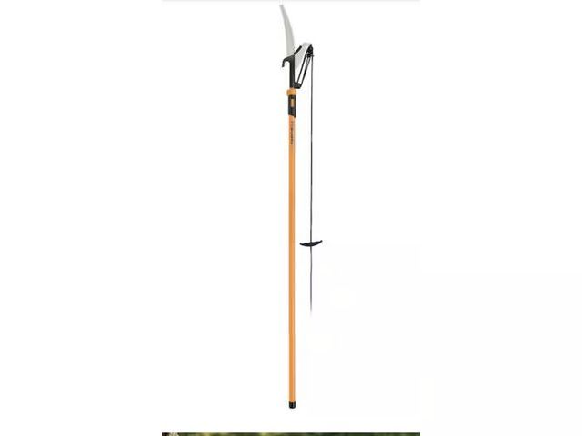 Lot 96-227722 - Fiskars 1 in. Cut Capacity Steel Blade Fiberglass Handled 12 ft. Tree Pruner New